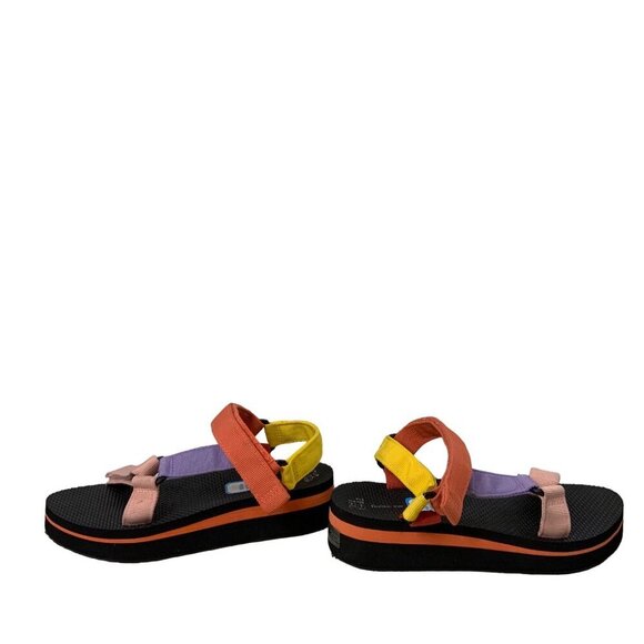 Time and Tru velcro strapped multi-color woman's sandal size 7 - Picture 8 of 10